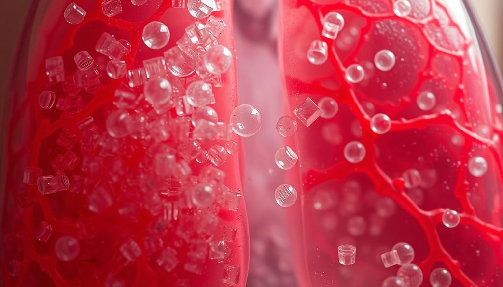Plastic particles and lung inflammation